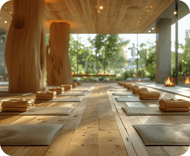 Wellness meditation hall